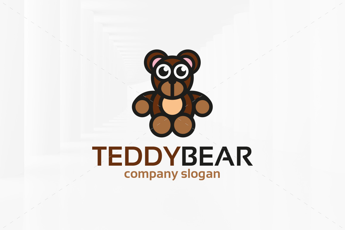Teddy Bear Logo Template Logo Templates on Creative Market