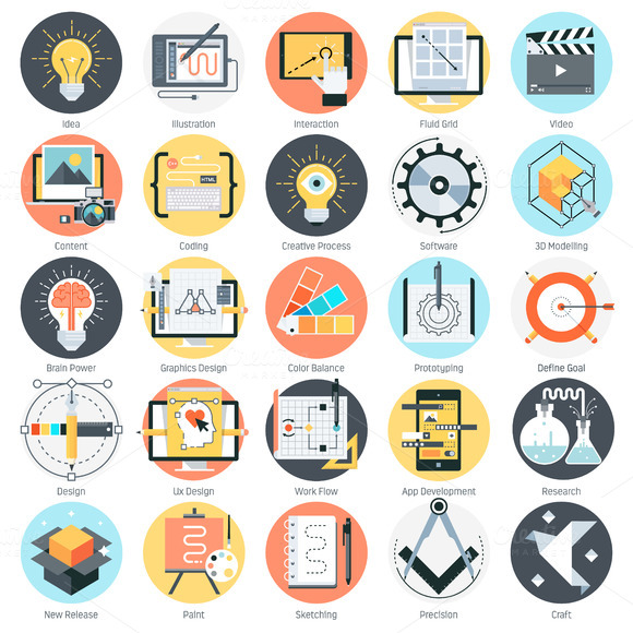 Creative Design Icon Set Creative Design Icon Set