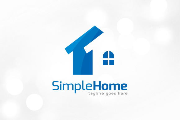 Simple Home Logo Template Simple Home Logo Template