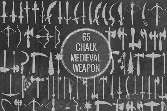 Chalk Medieval Weapon Chalk Medieval Weapon