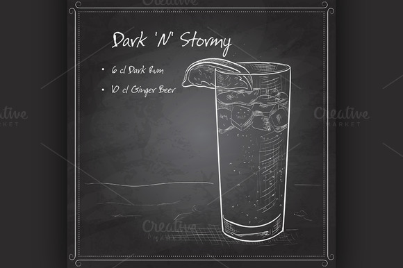 Cocktail Dark N Stormy Cocktail Dark N Stormy
