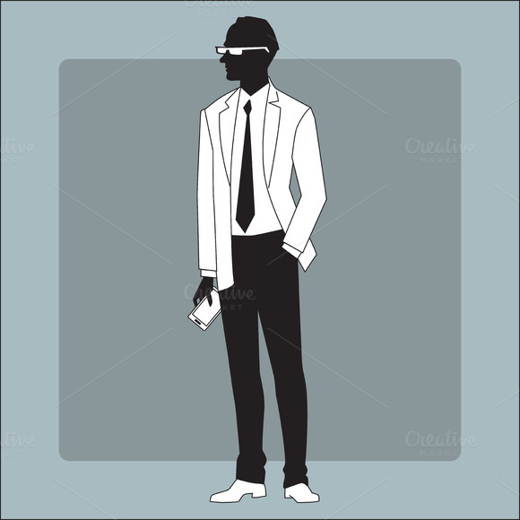 Modern Businessman With A Gadget Modern Businessman With A Gadget