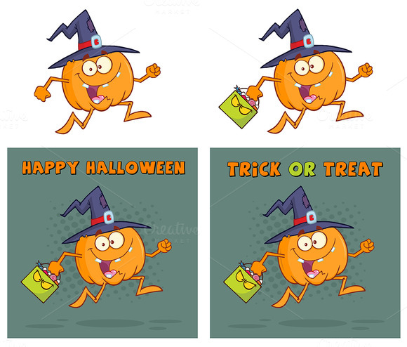 Witch Pumpkin Collection- 5 Witch Pumpkin Collection- 5