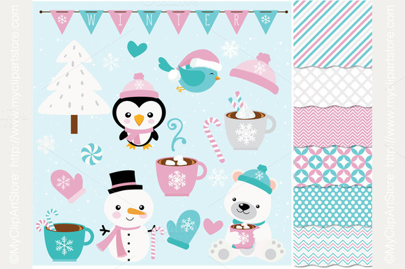 Clipart Combo Frosty Friend Clipart Combo Frosty Friend