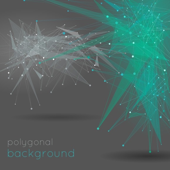 Abstract Vector Polygonal Background