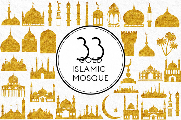 Gold Islamic Mosque