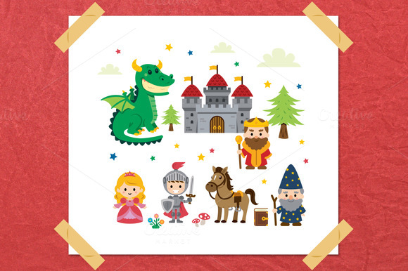 Fantasy Fairy Tale Clipart Kit Fantasy Fairy Tale Clipart Kit