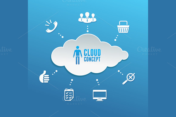 Cloud Computing Network Infographic Cloud Computing Network Infographic