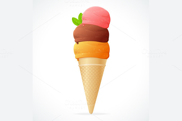 Seamless Background Of Ice Cream Cones » Designtube - Creative Design Content