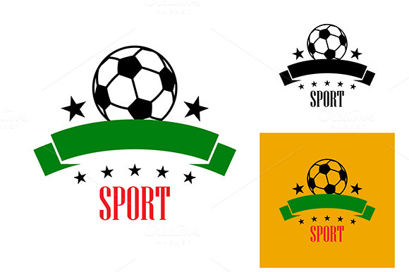 Football Or Soccer Emblem