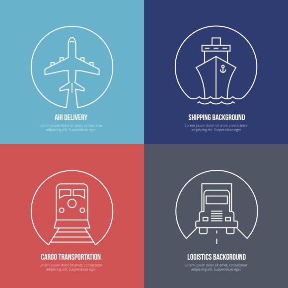 Logistics Line Icons Logistics Line Icons