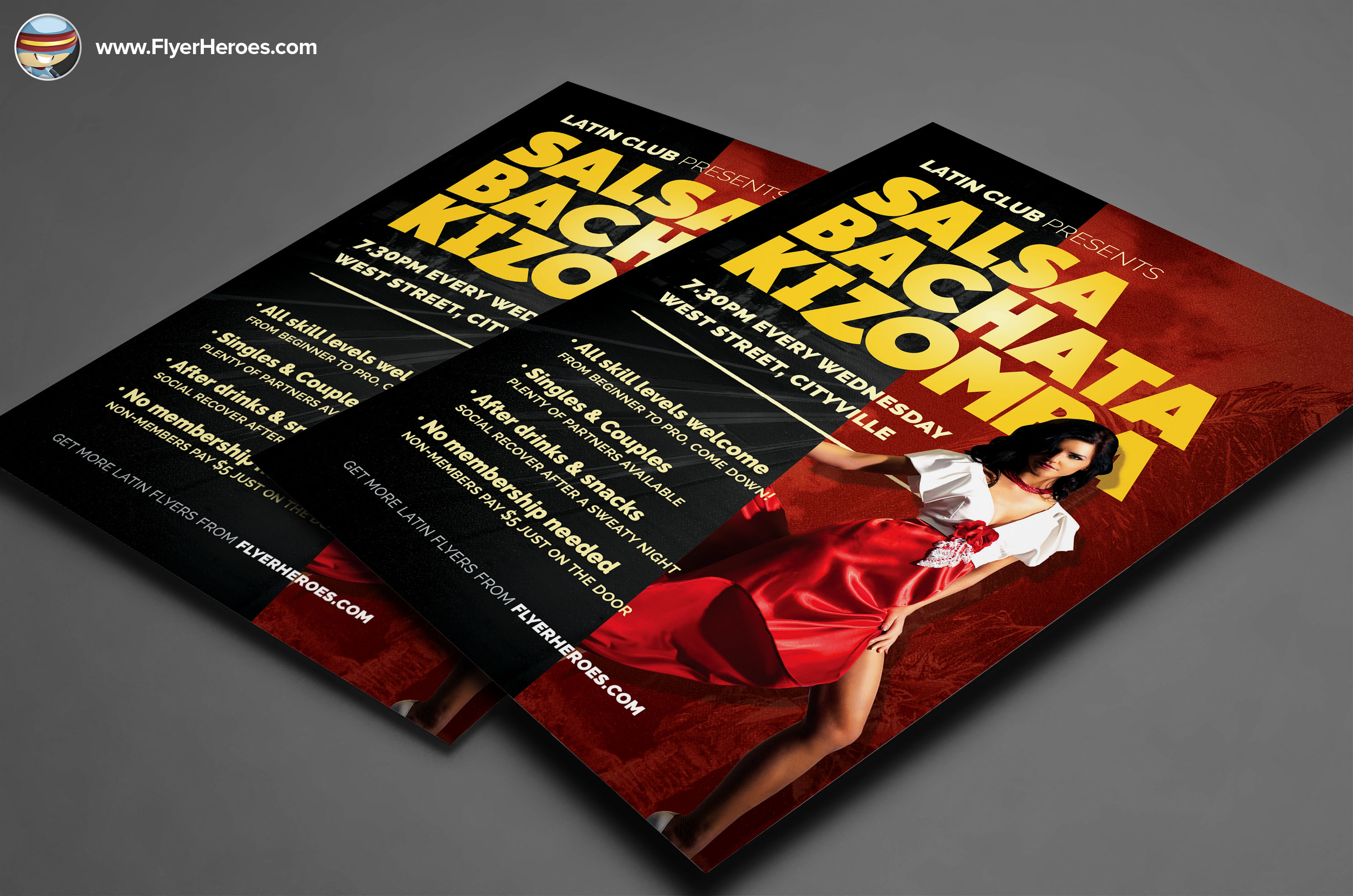 Latin Dance Night Flyer Template Flyer Templates On