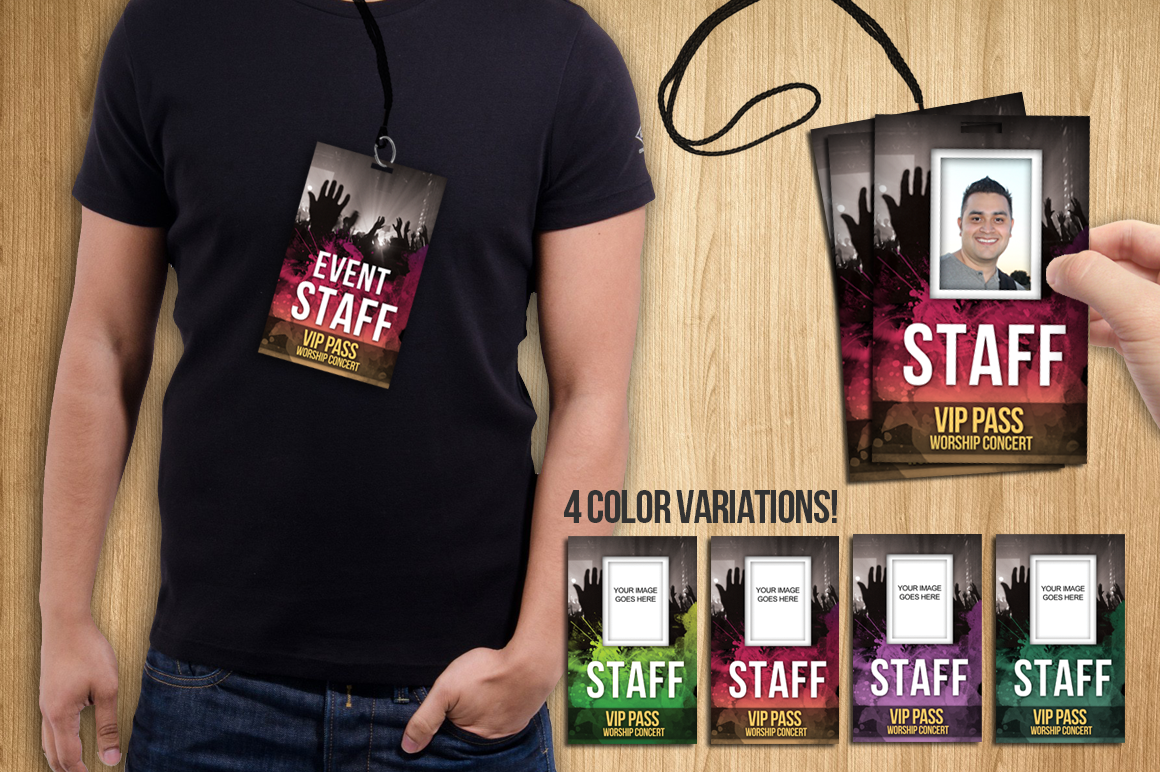 Download Badge PSD Template - VIP PASS ~ Card Templates on Creative ...