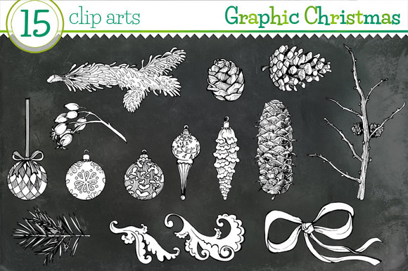 Graphic Christmas 15 Clip Arts
