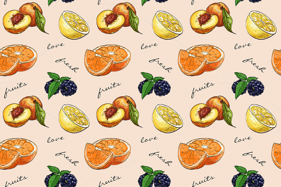 Pattern Fresh Fruit Pattern Fresh Fruit