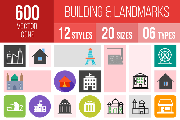 600 Buildings Landmarks Icons 600 Buildings Landmarks Icons