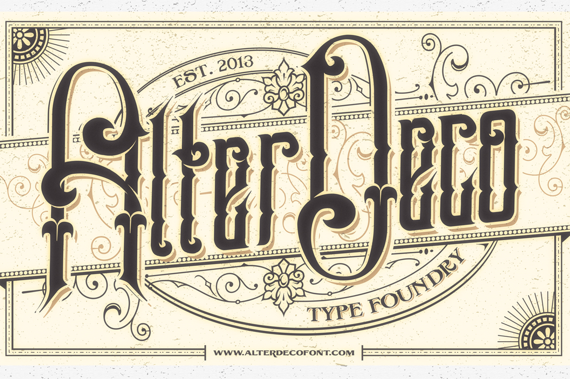 victorian style font in word