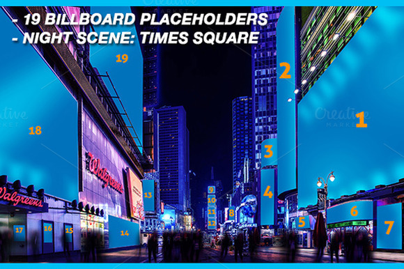 Download Mock-Ups: New York Times Square ~ Product Mockups on Creative Market