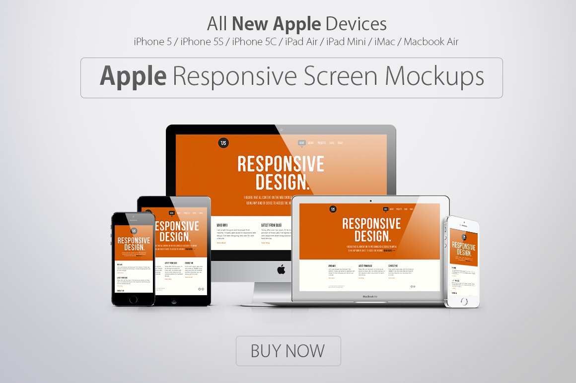 Download Apple Responsive Screen Mockups ~ Product Mockups on Creative Market