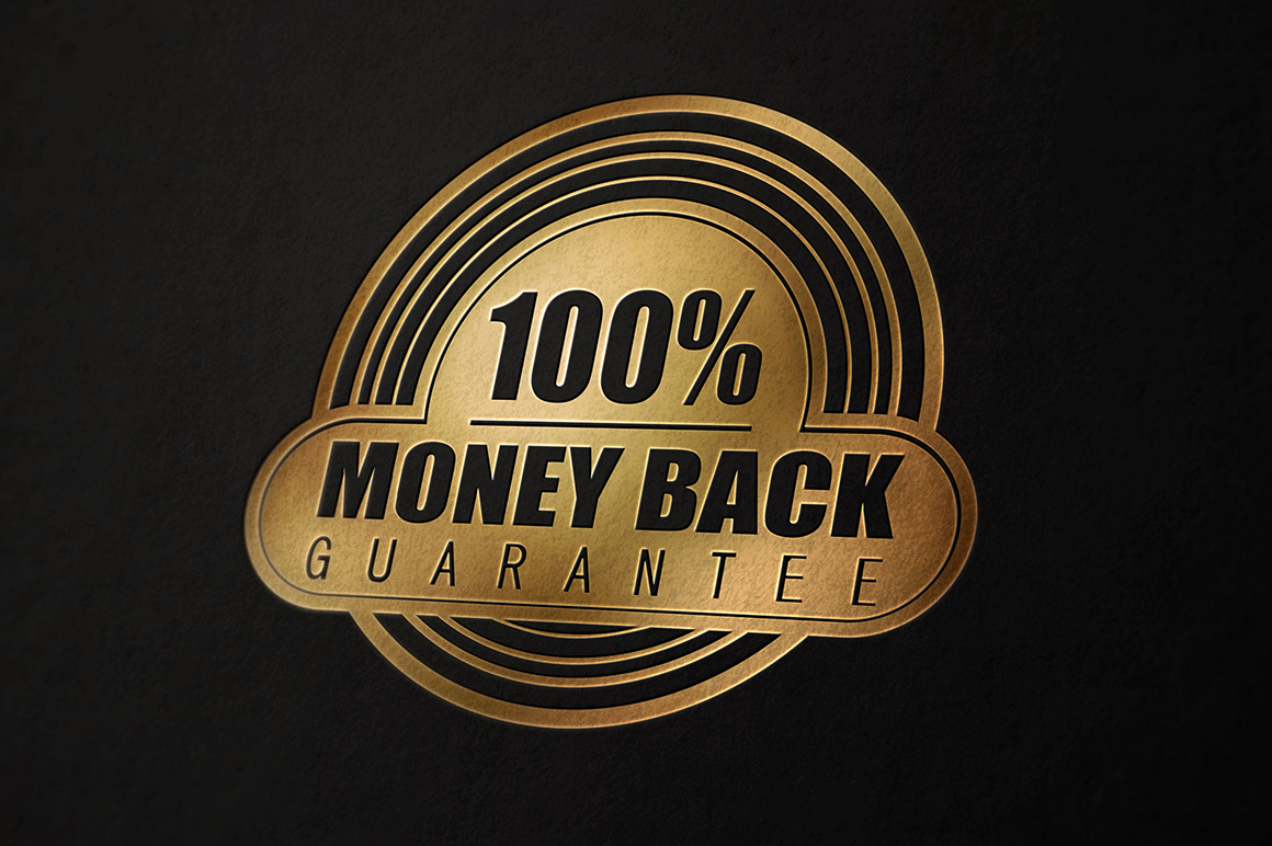 100% Money Back Guarantee Logo ~ Logo Templates on Creative Market