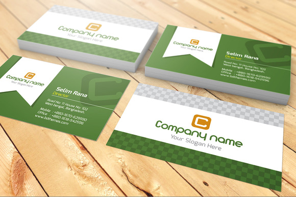 Company Name Visiting Card ~ Business Card Templates on Creative ...
