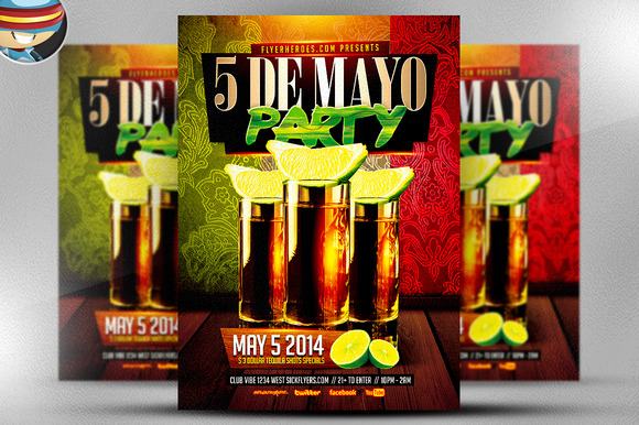 Cinco De Mayo Party Flyer Template Flyer Templates On