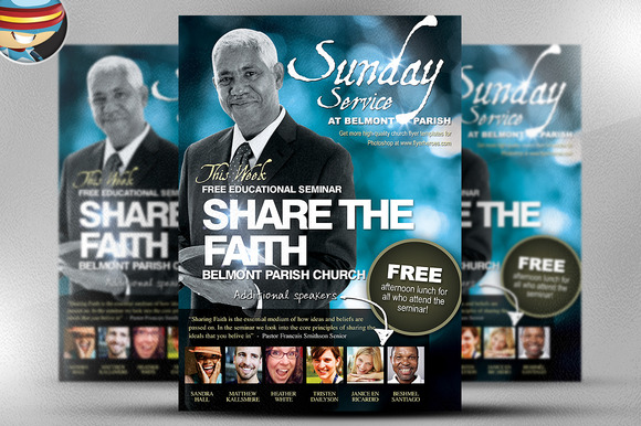 Share the Faith Church PSD Flyer ~ Flyer Templates on 