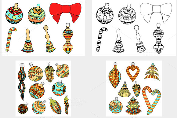 Set Christmas Toys Vector Vol 18 Set Christmas Toys Vector Vol 18