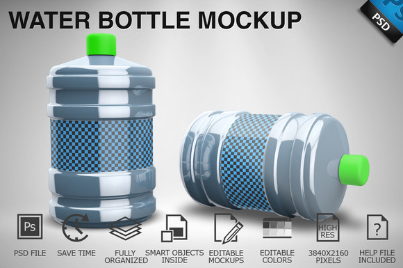 Water Bottle Mockup 02 Water Bottle Mockup 02