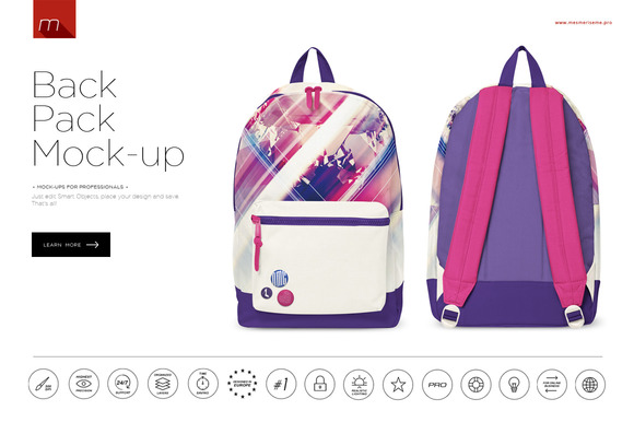 Download Backpack Mock-up ~ Product Mockups on Creative Market