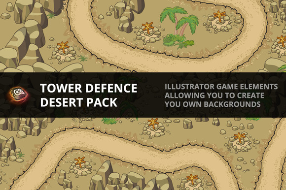 Tower Defence Desert Pack 1