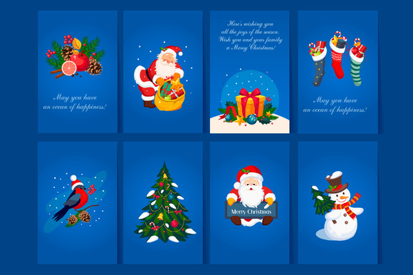 Christmas And New Year Greeting Card Christmas And New Year Greeting Card