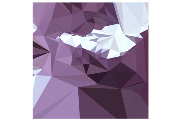Dark Pastel Purple Abstract Low Poly