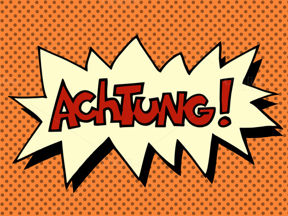 Achtung Warning German Language Achtung Warning German Language