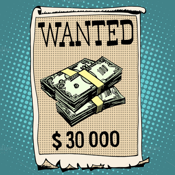 Poster Wanted Criminal With A Reward Poster Wanted Criminal With A Reward