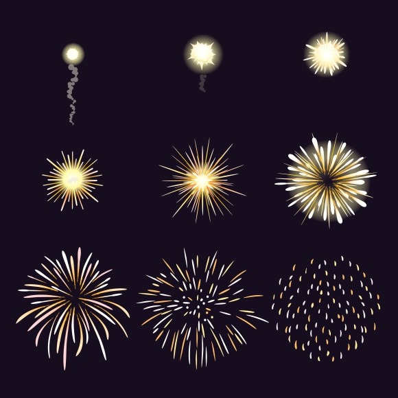 Animation Of Firework Effect Animation Of Firework Effect