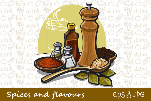 Spices And Flavours Illustrations