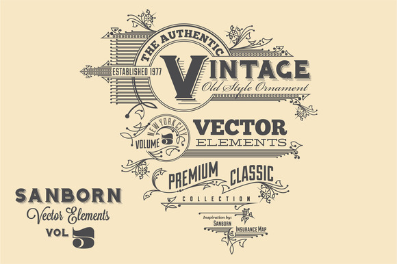 Sanborn Vector Elements Vol 5 Sanborn Vector Elements Vol 5