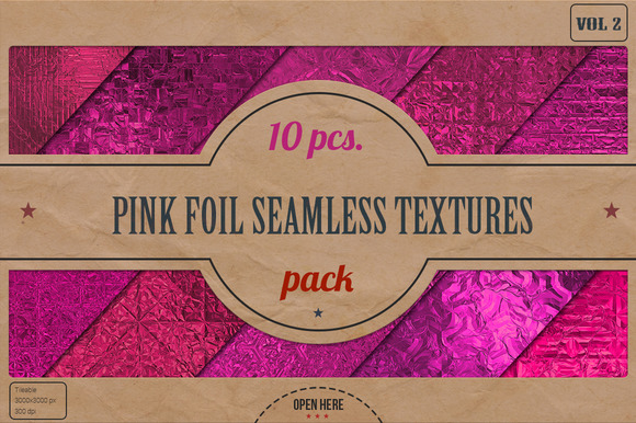 Pink Foil Tileable Textures Pack V.2