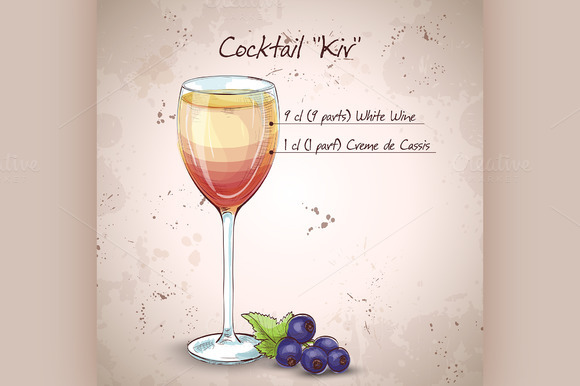 Kir Alcohol Cocktail Kir Alcohol Cocktail