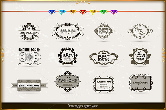 Vector Set Of Baroque Frames Vector Set Of Baroque Frames