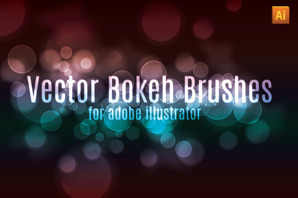 Vector Bokeh Effect Brush Set