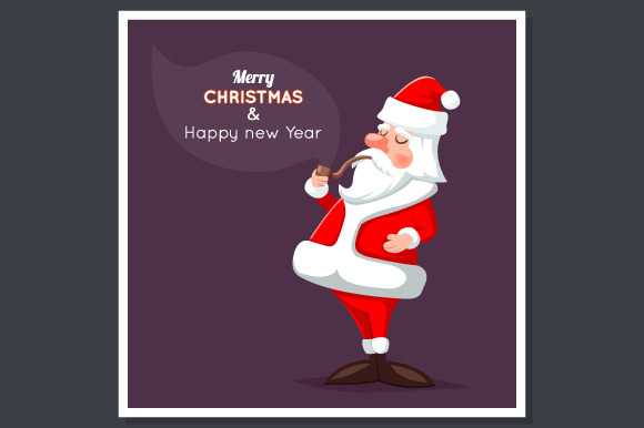 Cartoon Santa Claus Character Poster Cartoon Santa Claus Character Poster