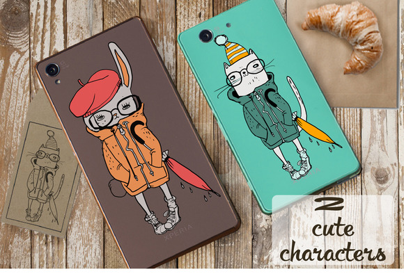 2 Cartoon Characters 2 Cartoon Characters