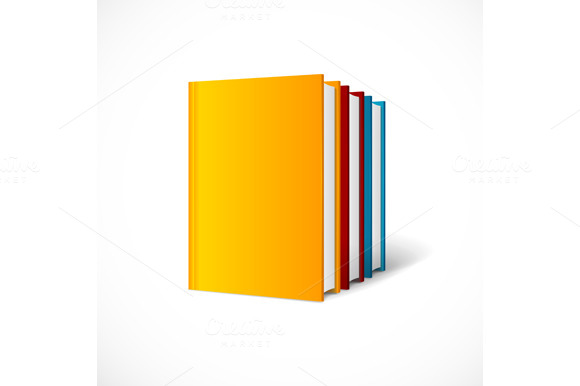 Book Cover Set Perspective Vector Book Cover Set Perspective Vector