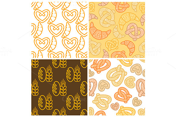 Seamless Assorted Bakery Background Seamless Assorted Bakery Background