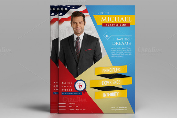 Election Campaign Political Flyer Election Campaign Political Flyer