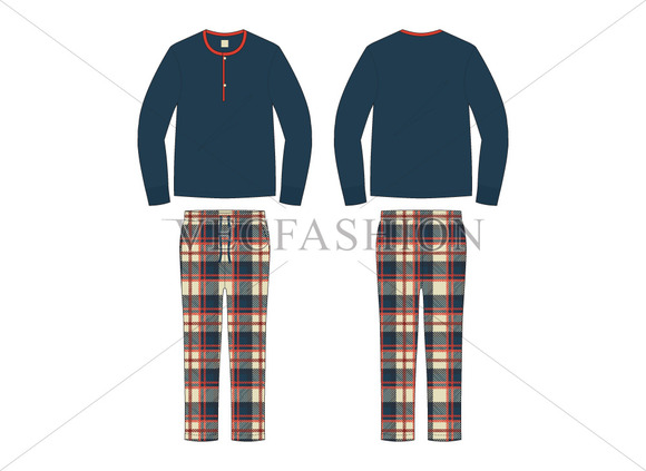 Men Loungewear Pajama Set Men Loungewear Pajama Set