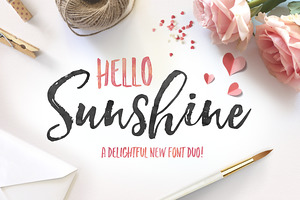 Hello Sunshine Font Duo
