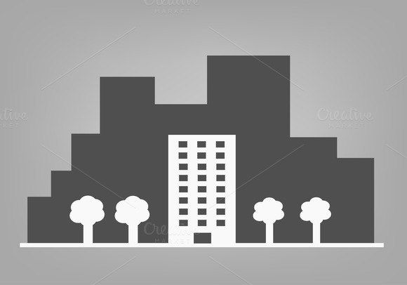 Building And Trees In A Big City Building And Trees In A Big City